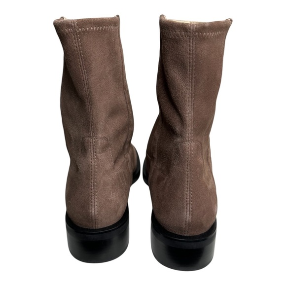 Stuart Weitzman Sadie Brown Suede Slip On Ankle Boot 9.5 - Picture 3 of 12